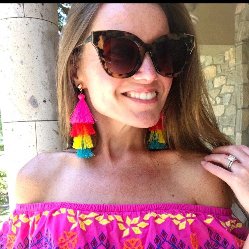 Tutti Fruiti Tassel Earrings